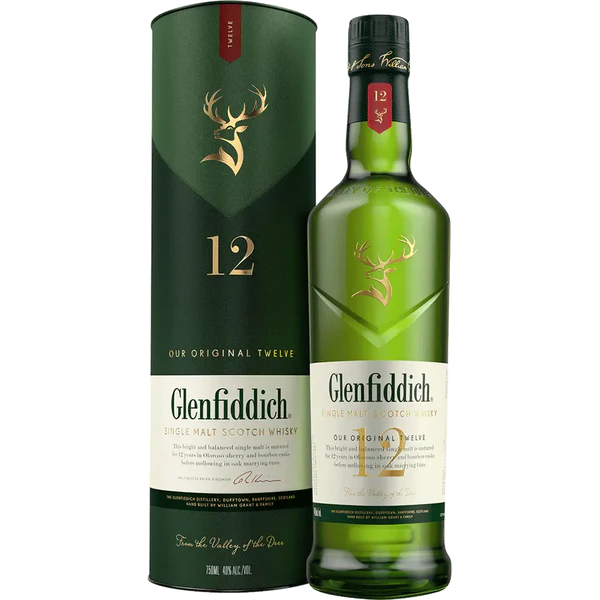 Glenfiddich 12 Year Old Single Malt Scotch Whisky