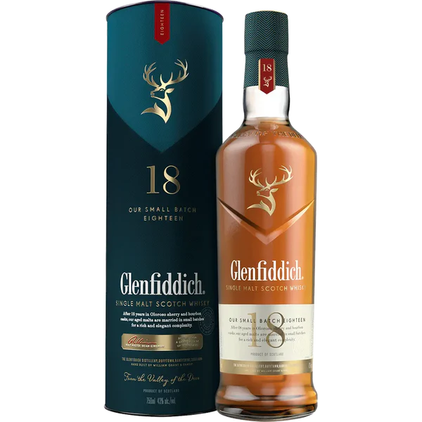 Glenfiddich 18 Year Old Single Malt Scotch Whisky