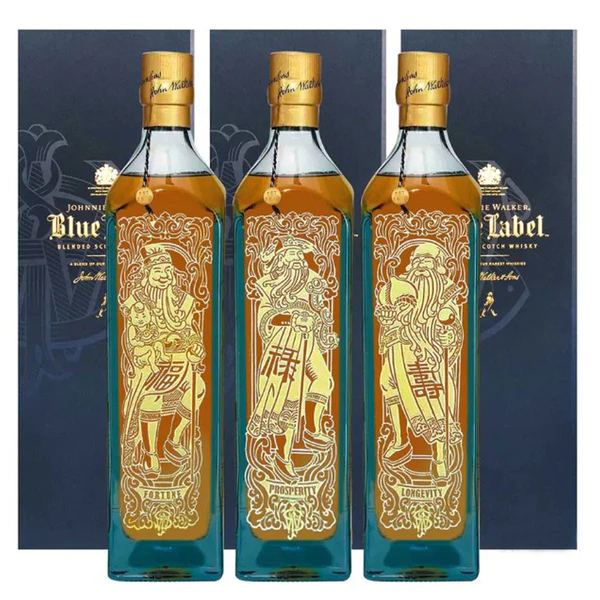 Johnnie Walker Blue Label 3 Gods Fu Lu Shou Collection