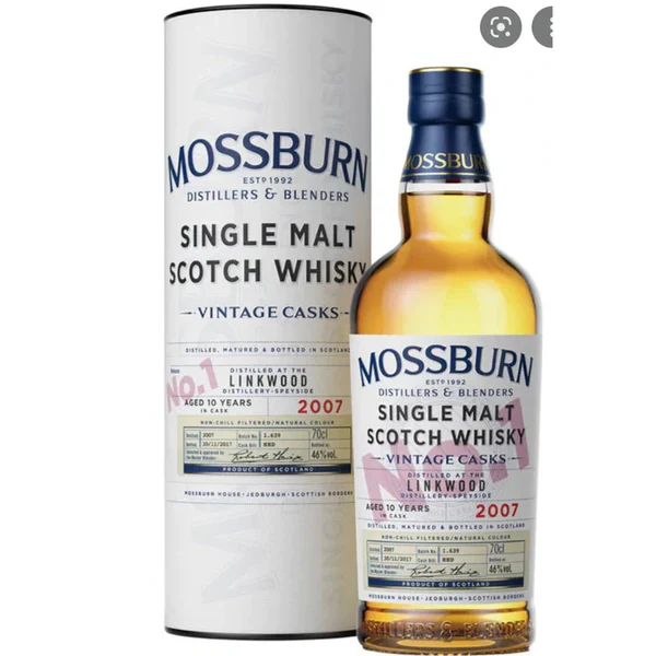 Mossburn 10 Year Old Linkwood Distillery Vintage Casks No. 1