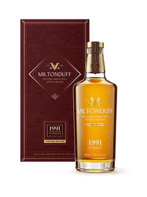 Miltonduff 32 Year Old 1991 Vintage Single Malt Scotch Whisky